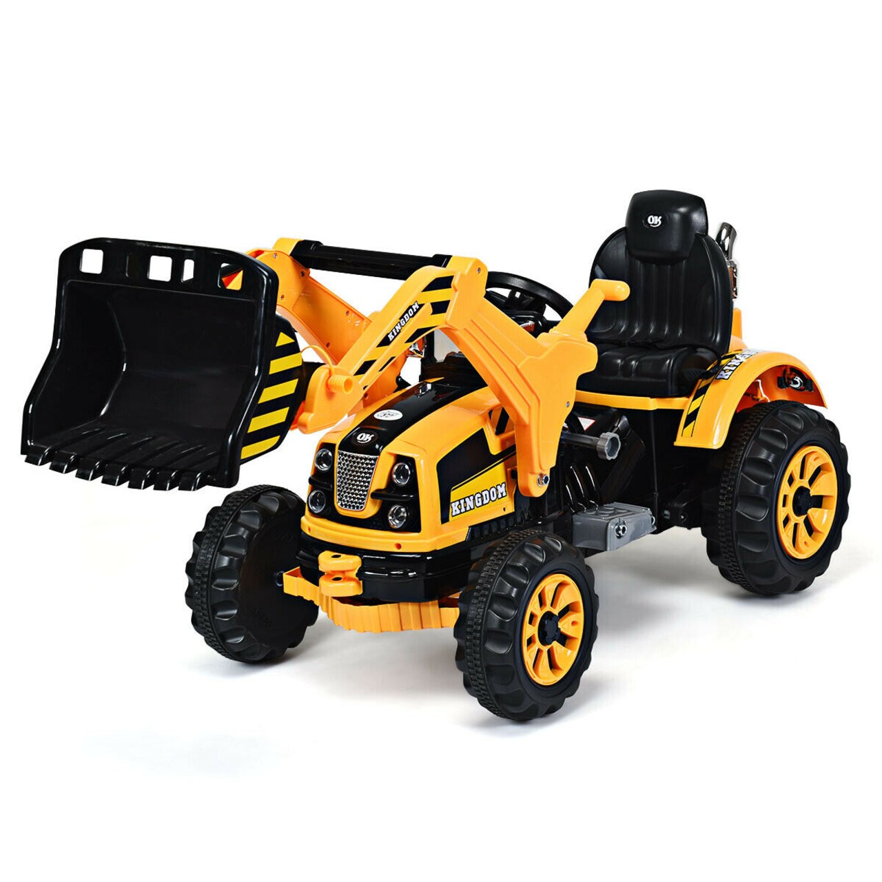 Costway Kids Ride On Excavator Truck 12V Battery Powered Front Loader Digger